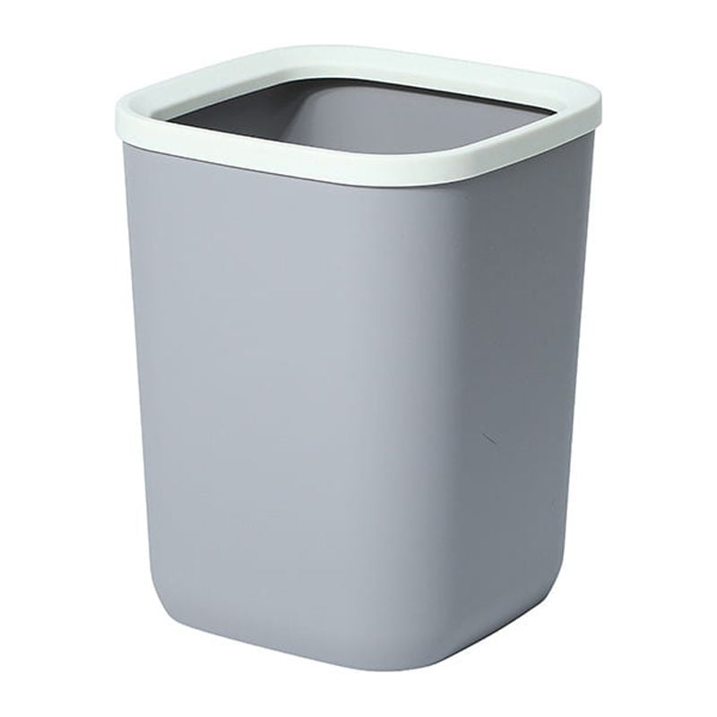 Esaierr Trash Can with Pressure Ring Without Lid Removable Plastic ...