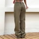 thumbnail image 4 of Pantalones deportivos de cintura baja elásticos con cordón y diseño de moda de estilo urbano para mujer Fridja  alkflakhf35549, 4 of 9