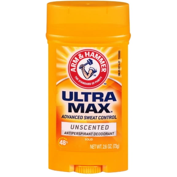 ARM & HAMMER ULTRAMAX Anti-Perspirant Deodorant Invisible Solid Unscented 2.60 oz (Pack of 6)