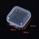 thumbnail image 4 of 20 Pcs Mini Clear Plastic Box 1.8 mm Thicken Square Jewelry Earplug Pill Storage Box Case Container with Lid for Bead Makeup, 4 of 4