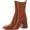 Toffee/Poppy, variant on Circus by Sam Edelman Womens Lauren Two Tone Square Toe Chelsea Boots
