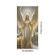 thumbnail image 3 of Bandera navideña para puerta | Decoración navideña de poliéster de 180 x 90 cm | Tema religioso: Salvador, María, los Tres Reyes Magos y el Ángel | Decoración para fotos de fiestas en interiores y, 3 of 6