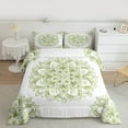 thumbnail image 2 of jejeloiu Green Medallion Floral Full Size Comforter Sets,Boho Mandala Bedding Comforter Set,Bohemian Aesthetic Bedding Sets For Kids,Super Cozy Room Decor Reversible,3 Pieces, 2 of 8