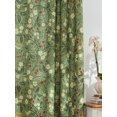 thumbnail image 3 of NICETOWN Floral Linen Curtains 84 inch Long, Vintage Linen Cotton Floral Organic Privacy Window Drapes Rod Pocket & Back Tab with Light Filtering for Living Room, Meadow Green, 52"x84", 2 Panels, 3 of 8