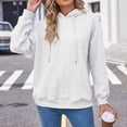 thumbnail image 5 of Diufon Hoodies Drawstring for Women Fall Solid Color Casual Sweatshirt Long Sleeve Blouses, 5 of 7