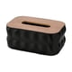 thumbnail image 1 of Servilletero decorativo moderno, caja organizadora de pañuelos rectangular para hotel Negro, 1 of 8