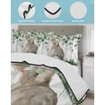 thumbnail image 3 of Twin XL Quilt Bedding Set, Easter Reversible Summer Quilt 3 Pieces, Country Rabbit Botanical Leaves Wooden Grain Lightweight Bedspreads Coverlets with 2 Pillow Shams for All Seasons, 3 of 5