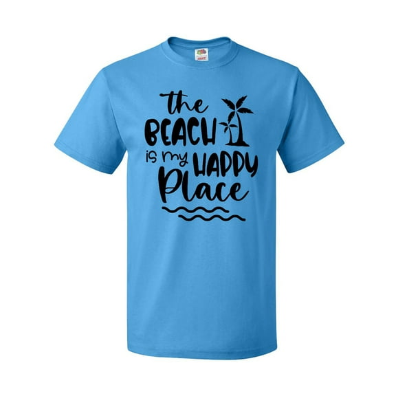 Inktastic Spring Break the Beach is My Happy Place T-Shirt