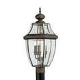 thumbnail image 2 of Sea Gull Lighting 8239-71 Lancaster 3-Light Outdoor Post Lantern in Antique Bronze, 2 of 2