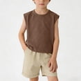thumbnail image 2 of KyCheLot Cotton Tank Tops for Kids Summer Crew Neck Solid Color Sleeveless Tank Tops Trendy Workout Schoolwear, 2 of 7
