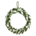 thumbnail image 1 of Wool Felt Green Leaves Wreath, 1 of 1