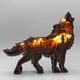 thumbnail image 3 of De Madera Tallado En Madera Adornos De Lobo Modelo Estatua Figurita Decoración De Navidad Para El Hogar Inevent HA044133-02, 3 of 6