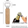thumbnail image 2 of abridor de botellas de cerveza de madera, abridor de botellas de acero inoxidable con la mano, abridor de botellas de cerveza personalizado para el hogar, la cocina y la barra, regalo 2 piezas, 2 of 5