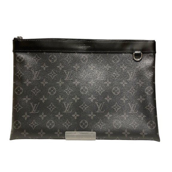 Pre-Owned Louis Vuitton Monogram Eclipse M62291 Handbag Clutch Bag Business for Men and Women...