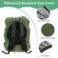 thumbnail image 2 of Uxcell Waterproof Backpack Rain Cover, 55L-65L Backpack Cover, Bag Rain Cover with Reflective Strap [Army Green], 2 of 8