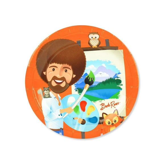 Bob Ross and Friends Dessert Plates (8 Pack)