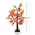 thumbnail image 3 of MERILER 24-Inch LED Lighted Maple Tree - Fall Thanksgiving Decoration with Adjustable Branches for Indoor Tabletop or Outdoor Covered Porch, 3 of 7