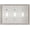 Satin Nickel, variant on Kisrvopn Metal Beadboard Wall Plates, White 1 Gang Duplex (4 Pack)