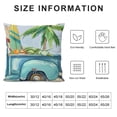 thumbnail image 5 of Leisuo Happy Summer Pillow Covers Watercolor Gnome Truck Throw Pillow Case Hello Sunshine Decorative Cushion Cover for Home Office Sofa Couch Garden, 5 of 5