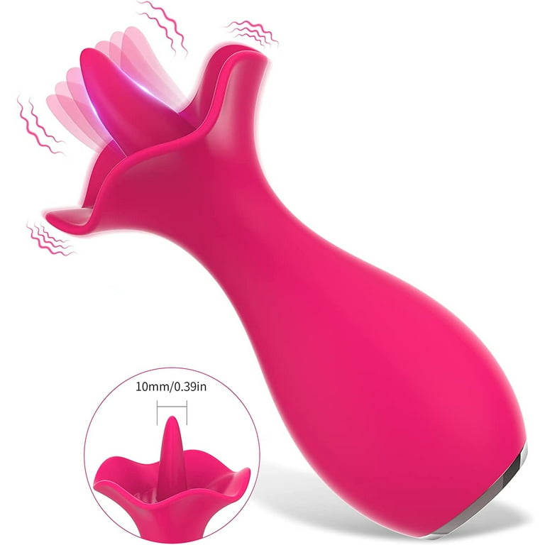 10 Vibration Mode Tongue Tease Rose Toy for Women