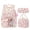 Corduroy Backpack Set A#9, variant on Red Strawberry print Travel Backpack, Large Computer Backpack for Men Women, College School Rucksack Book Bag(Pink)