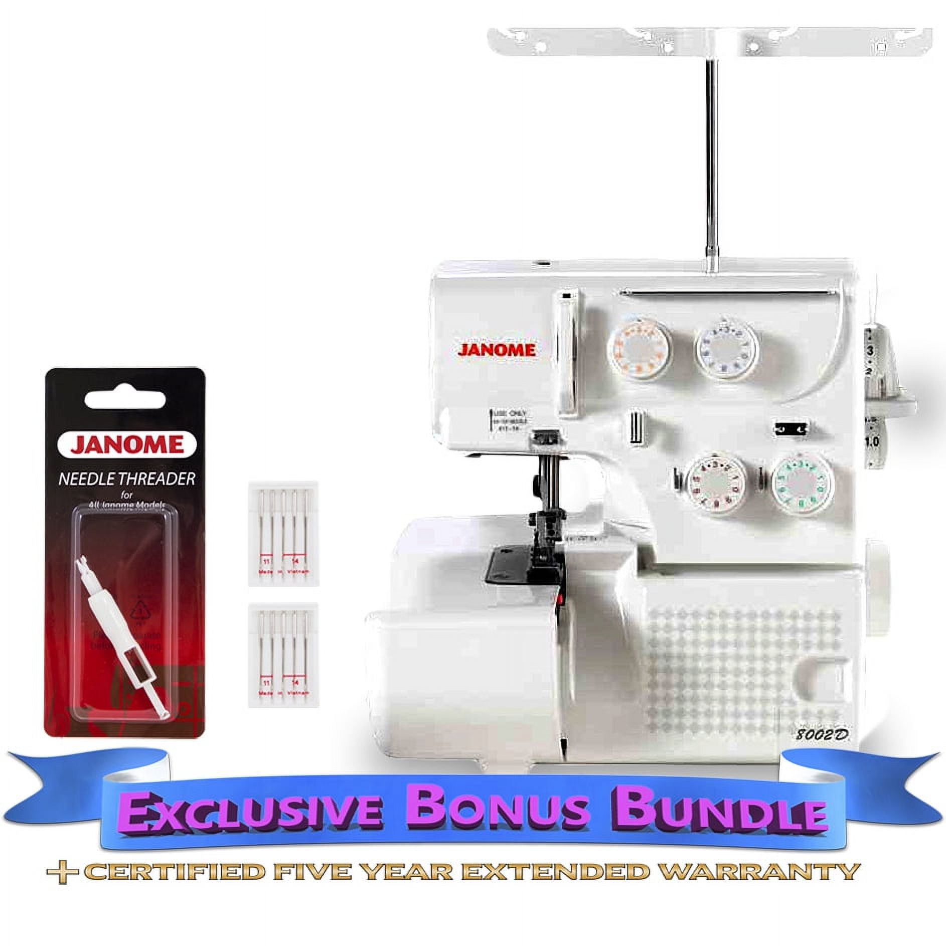 Janome 8002D Serger with Exclusive Bonus Bundle