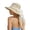Beige, variant on Women Lace Bow Straw Woven Breathable Sun Hat Tourist Beach Fisherman Casual Holiday Visor Beige One Size
