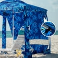 thumbnail image 3 of AMMSUN Beach Cabana Sidewall Privacy Sunwall for AMMSUN 6.2'x6.2' Cabana Easy Set up,Blue Coral, 3 of 6