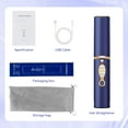 thumbnail image 3 of Portable Titanium Cordless Hair Straightener,2 in 1 Straightening & Curing,3 TEMP Setting,10 Mins Auto-off Design,5000mAh Rechargable for Travel,At Home(Blue), 3 of 6