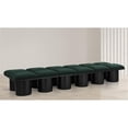 thumbnail image 2 of Meridian Furniture Pavilion Green Boucle Fabric Bench, 2 of 13