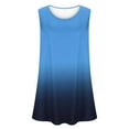 thumbnail image 4 of QUINDOS Tank Tops for Women 2025 Blue Summer Yoga Oversized Short Sleeved T-shirt Loose Tank Tops Womens Camisoles, 4 of 5