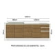 thumbnail image 3 of Gabinete Bajo Cocina Madesa Glamy 200cm Con Tarja BM, 3 of 5