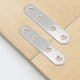 thumbnail image 4 of Soporte de estante de 10 piezas, soporte de esquina de acero inoxidable, soporte de esquina plano plateado con cuatro orificios para tornillos, 7616 mm, 40 tornillos de acero inoxidable M4X16 gratis JAMW Sencillez, 4 of 5