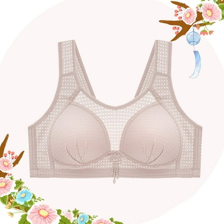 Blczomt Women s Bras Balconette Comfort Gray Bralette Full Coverage Bra