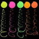 thumbnail image 2 of Guirnalda colgante de PVC en espiral fluorescente, globos luminosos de neón para fiesta de cumpleaños de niños, Baby Shower, decoración de boda, 2 of 4