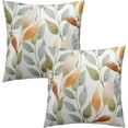 thumbnail image 2 of Fall Eucalyptus Leaf Pillow Covers 20x20 Inch Autumn Sage Leaf Watercolor Pillow Cases, Blue Gray Leaves Modern Throw Pillows Cover Decor Gifts for Bed Couch Sofa Living Room, Set of 2, 2 of 6