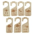 thumbnail image 4 of hengtong 7 Pieces Baby Clothes Organizers Wooden from Newborn to 24 Months Hanger Brown, 4 of 9