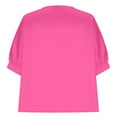 thumbnail image 7 of Kcolen Blouse Tops for Women V Neck Short Sleeve Summer Comfy Baggy Solid Color Tee Shirts Woman Blouses Dressy Casual Business Summer Basic Shirt,RD2, 7 of 7