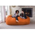thumbnail image 3 of Chill Sack Bean Bag Chair, Memory Foam Lounger with Microsuede Cover, Kids, Adults, 7.5 ft, Orange, 3 of 6