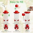 thumbnail image 4 of Birdkiss Squirrel-Proof Metal Bird Feeder - 4 Weight-Activated Perches, 3LBs Capacity, Outdoor Hanging Decor for Garden & Finch, 4 of 7