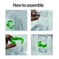 thumbnail image 2 of [Paquete de 2] Dispensador automático de agua para pájaros para jaula, dispensador transparente para pájaros, alimentador de alimentos, alimentador de frutas y verduras de plástico, 2 of 5