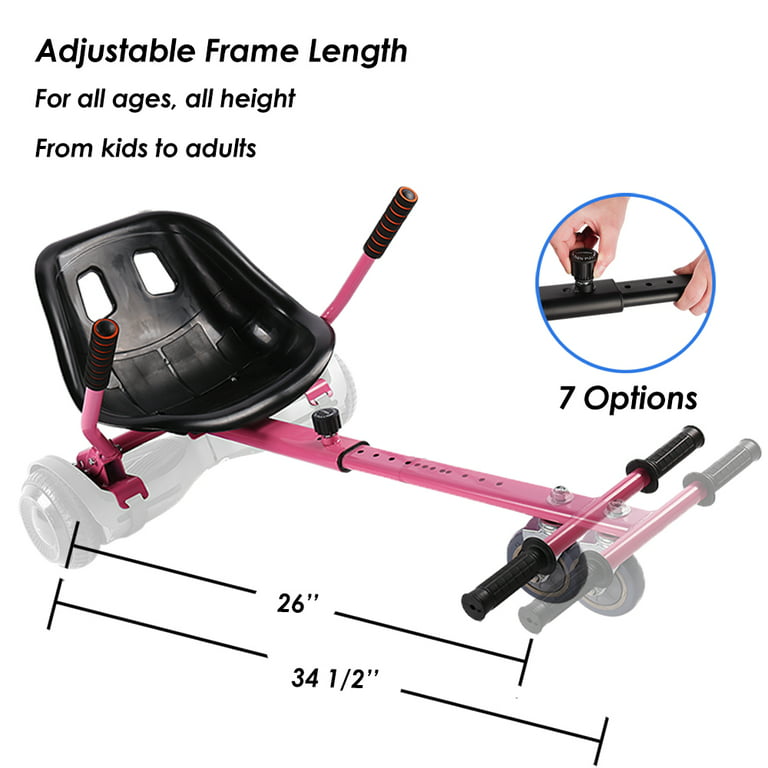 Hoverboard Pedal Go Kart Kit - Pink