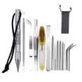 thumbnail image 1 of Soidarity Marlin Set Agujas de cordones Acero inoxidable Profesional Pequeña artesanía Costura Reutilizable Extraíble Tejer Pin Trabajo de cuero carpas 14 piezas astilla Soidarity OD023335-17B, 1 of 6