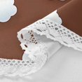 thumbnail image 3 of 60" Round Tablecloth with White Lace Trim Wrinkle & Heat-Resistant Table Cover for Dining and Home Decor White Clouds, 3 of 8