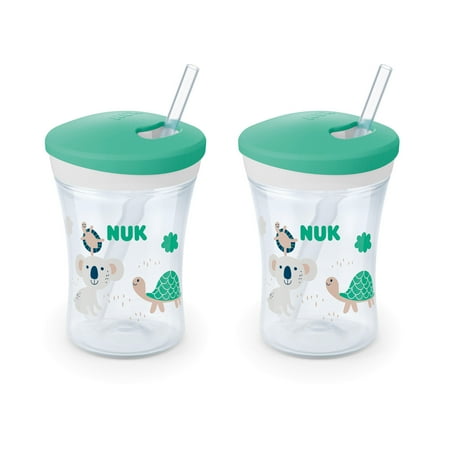 NUK Evolution Straw Cup, 8 oz., 2-Pack