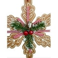 thumbnail image 3 of 8" Gingerbread Snowflake Ornament, 3 of 4