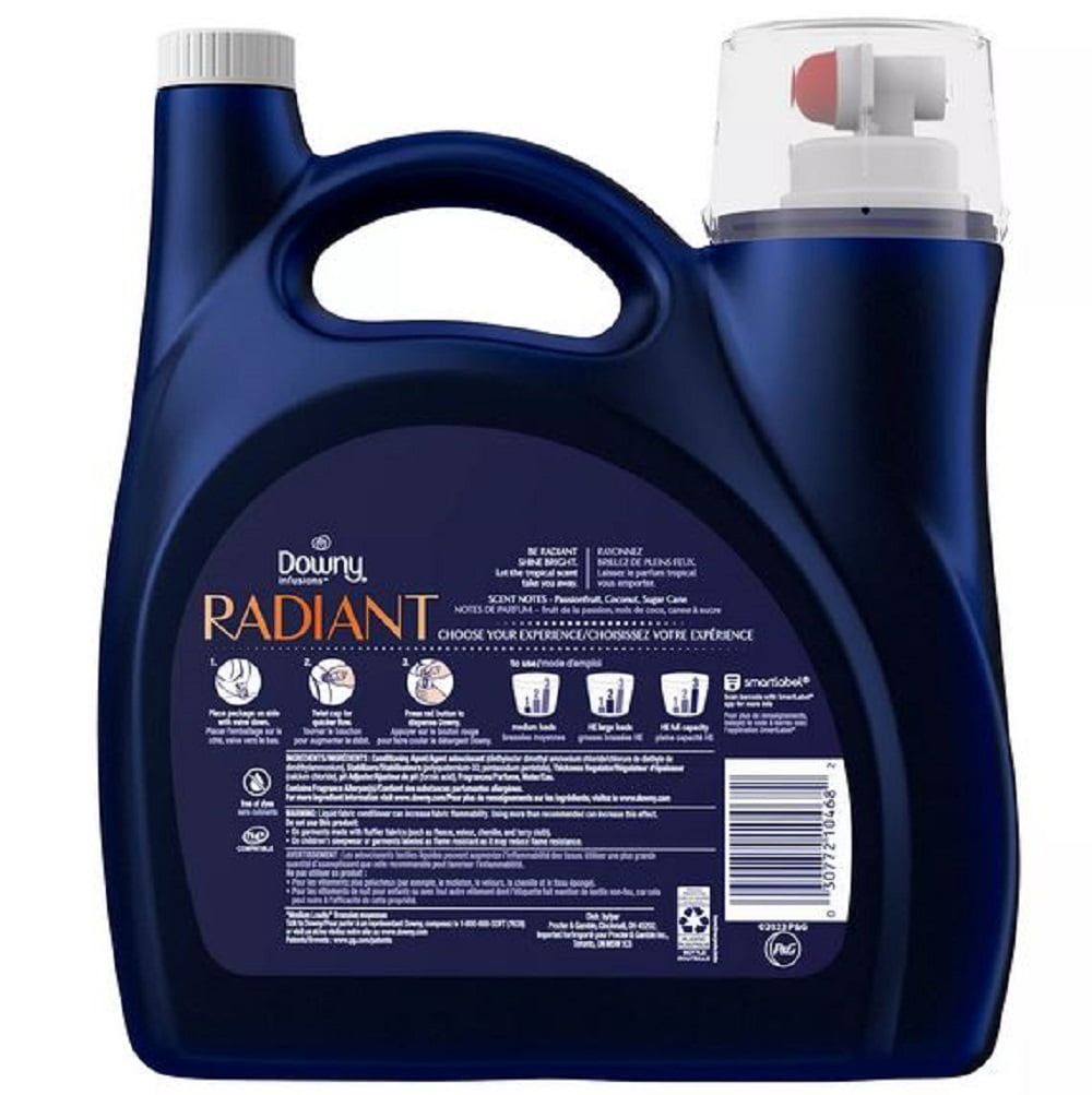 Downy Infusions Liquid Fabric Softener, Pineapple & Coconut (115 Oz, 170 Loads)