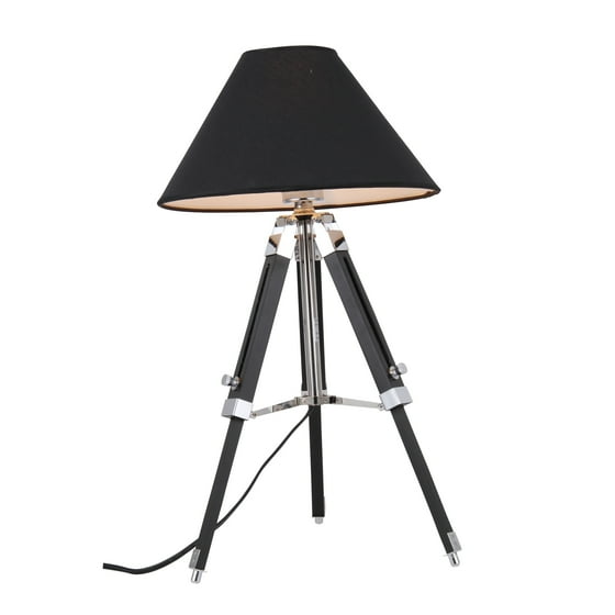 Elegant Lighting Ansel Tripod Floor Lamp With Chrome And Black