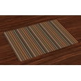 thumbnail image 1 of Ambesonne Striped Place Mats Set of 4, Colorful Vertical Lines, Standard Size, Multicolor, 1 of 4