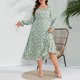 thumbnail image 1 of WILLBEST Vestidos Floreados Para Mujer Vestido Casual De Primavera Para Mujer, Vestido De Manga Larga De Talla Grande, Falda Elegante Con Cintura Elástica Y Estampado Floral, Falda Con Mangas, 1 of 3